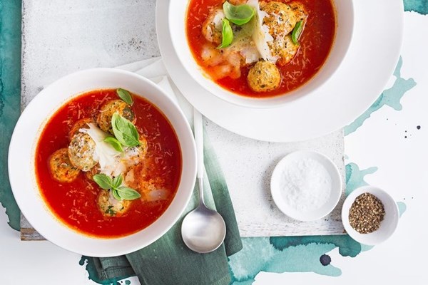 Chicken meatball soup