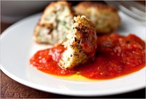 Chicken meatballs, Italian style