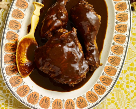 Chicken mole almendrado