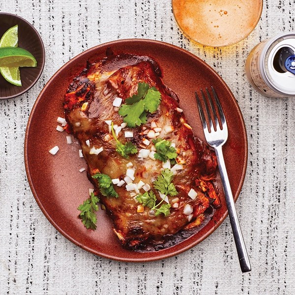 Chicken mole enchiladas [The Original Mexican Cafe]