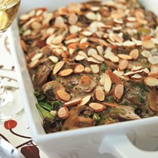 Chicken, mushroom & wild rice casserole