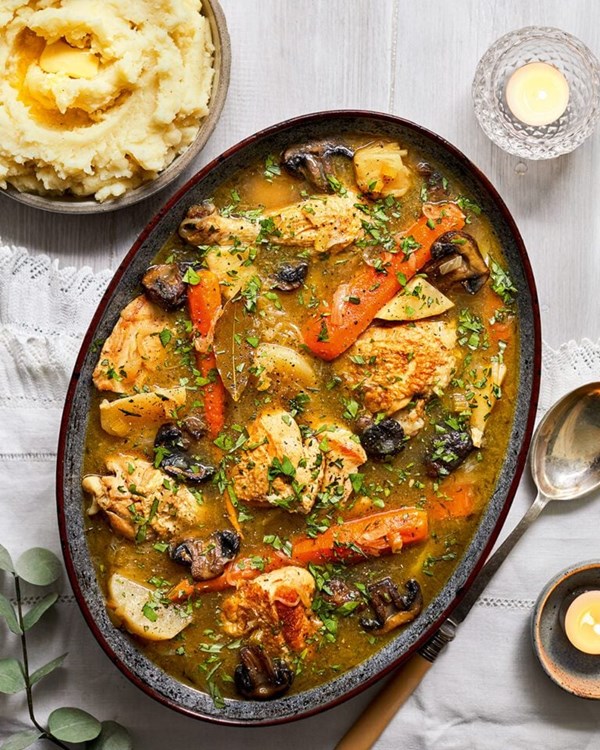 Chicken, mushroom and tarragon ragout 
