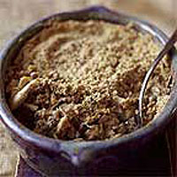 Chicken mustard crumble