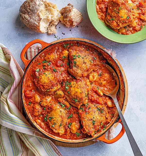 Chicken, 'nduja and butter bean one-pot