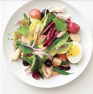 Chicken Niçoise salad