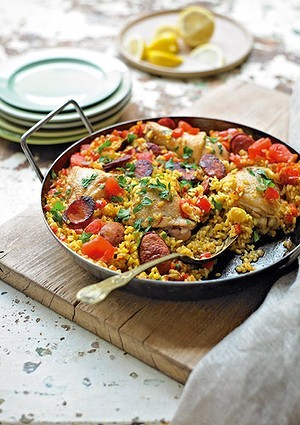 Chicken paella