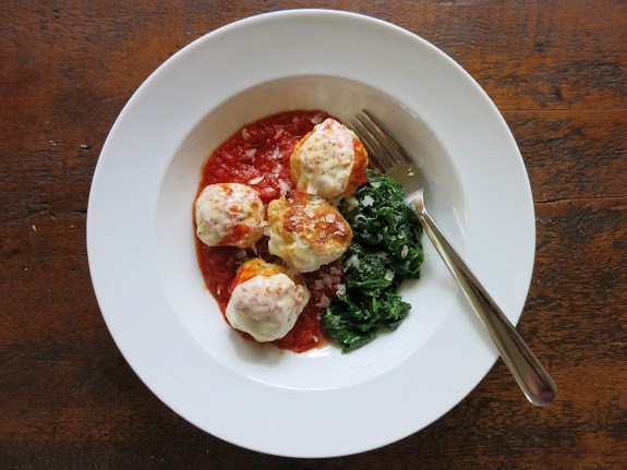 Chicken Parm meatballs