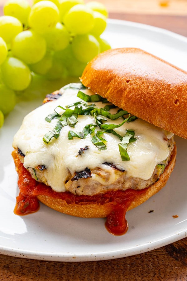 Chicken parmesan burgers
