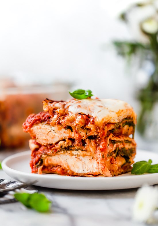 Chicken Parmesan lasagna