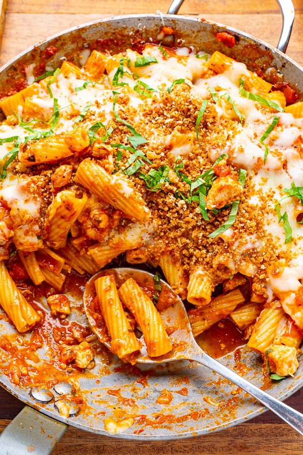 Chicken Parmesan pasta