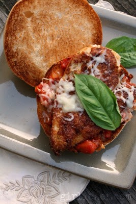 Chicken Parmesan sandwiches