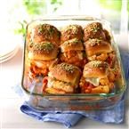 Chicken Parmesan slider bake