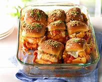 Chicken Parmesan slider bake