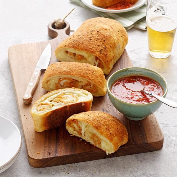 Chicken Parmesan stromboli