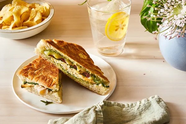 Chicken pesto panini
