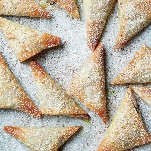 Chicken phyllo turnovers