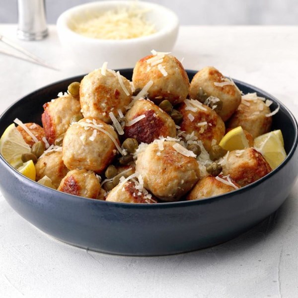 Chicken piccata meatballs