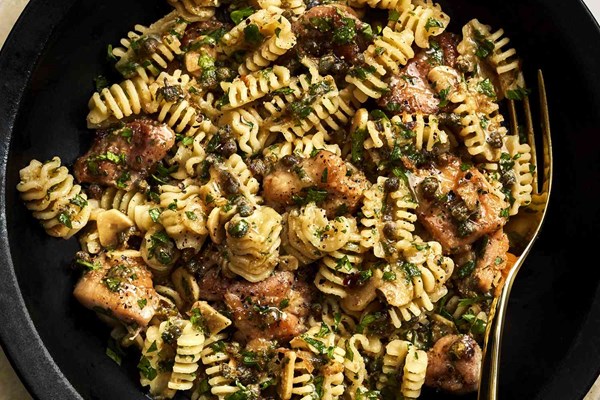 Chicken piccata pasta