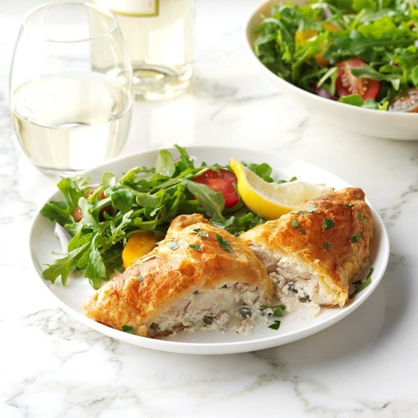 Chicken piccata pockets
