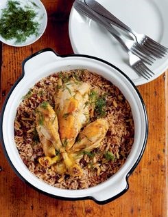 Chicken pilav (Içli pilav)