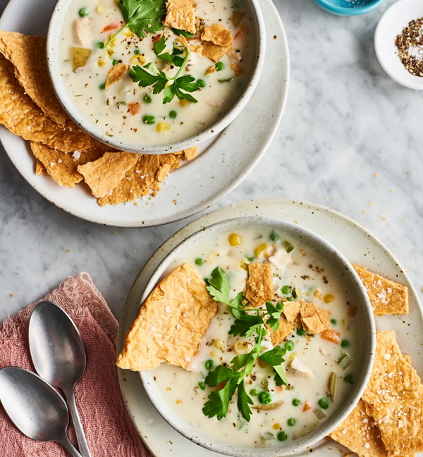 Chicken pot pie soup