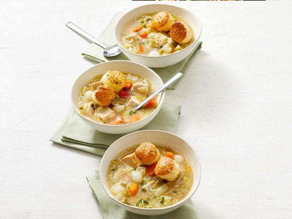 Chicken pot pie soup