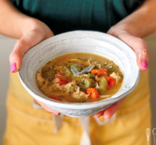 Chicken pot pie soup