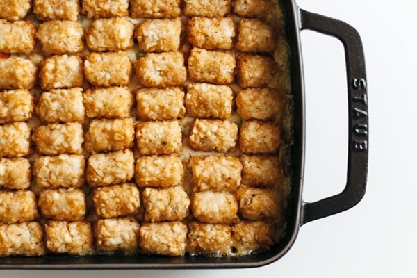 Chicken pot tot hotdish
