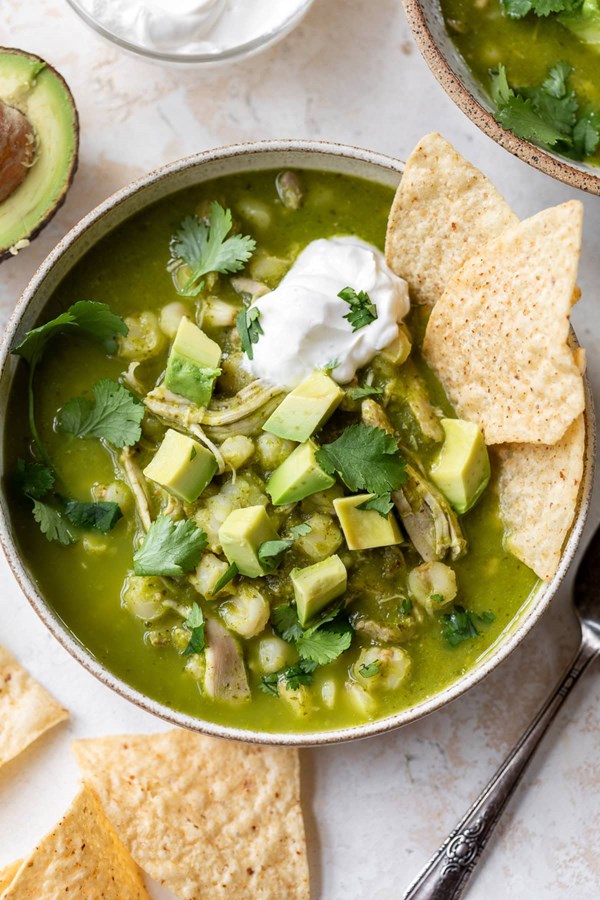 Chicken pozole verde