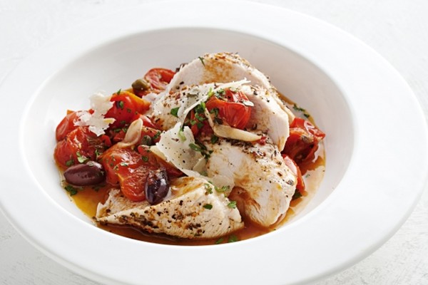 Chicken puttanesca
