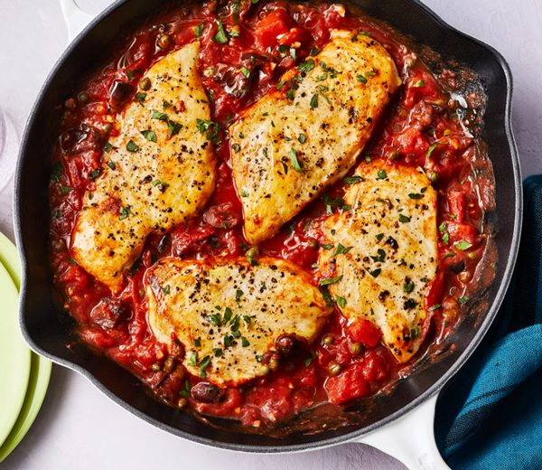 Chicken puttanesca