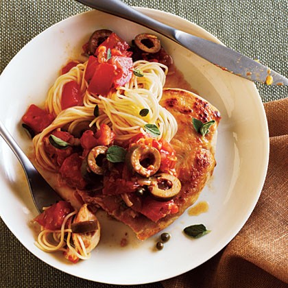 Chicken puttanesca