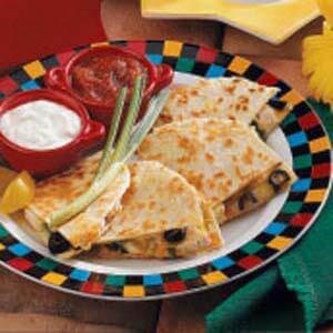 Chicken quesadillas with homemade tortillas