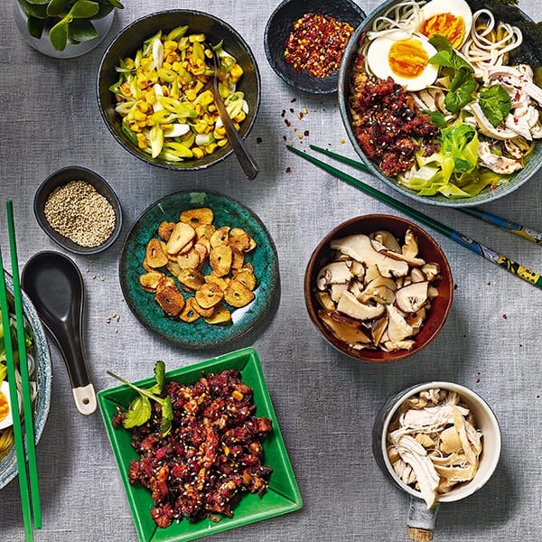 Chicken ramen bowl