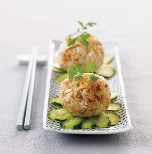 Chicken rice onigiri