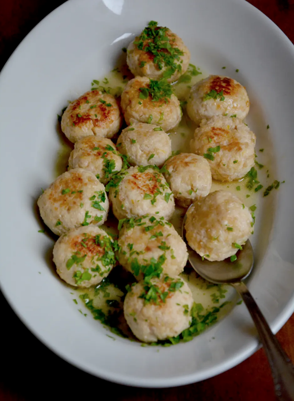 Chicken, ricotta and lemon polpette