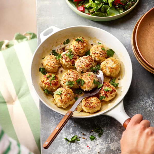 Chicken, ricotta and lemon polpette