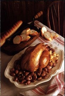 Chicken roasted with garlic (Poulet rôtí à l'ail)