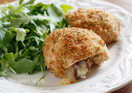 Chicken rollatini with prosciutto and cheese