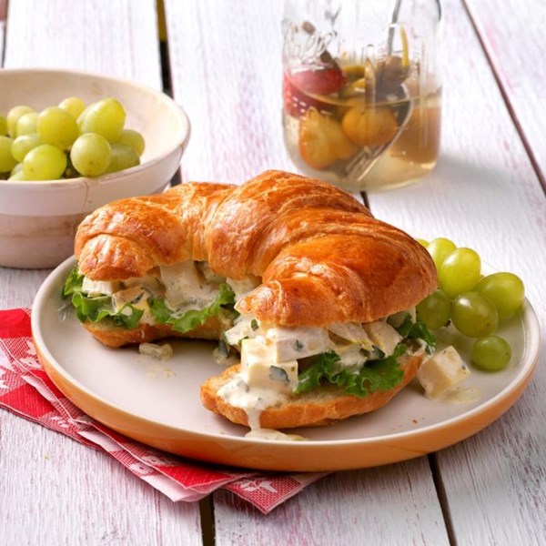 Chicken salad croissants