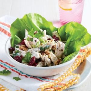 Chicken salad in lettuce cups