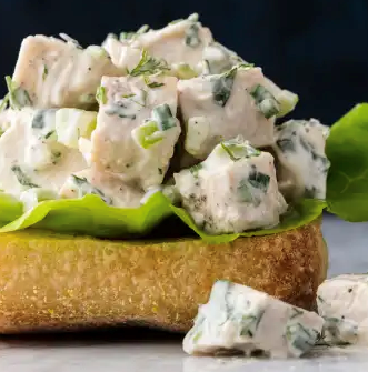 Chicken salad with fresh herbs