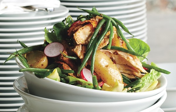 Chicken salad with haricots verts