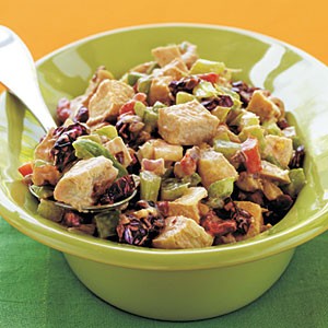Chicken salad with roasted peppers