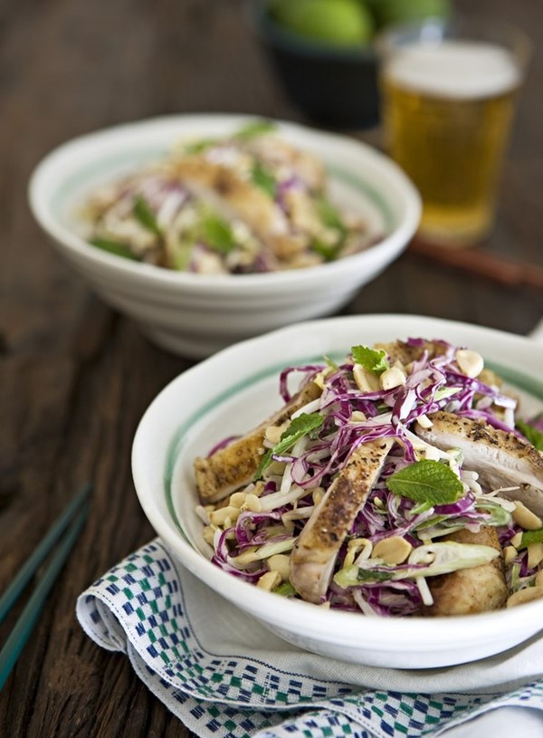 Chicken salad with wasabi mayonnaise