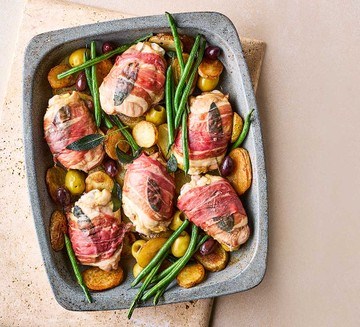 Chicken saltimbocca bake