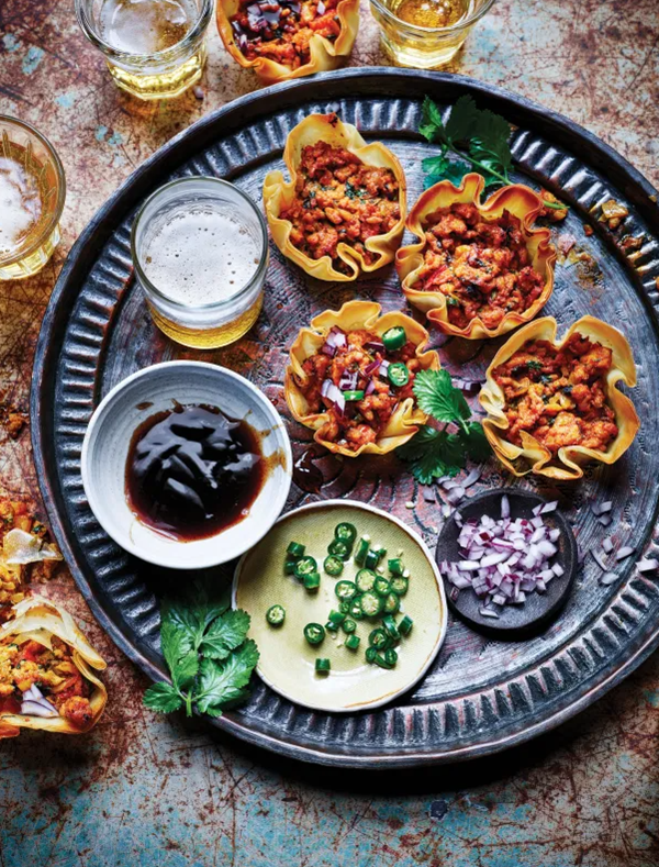 Chicken samosa cups