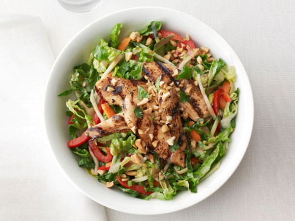 Chicken satay salad
