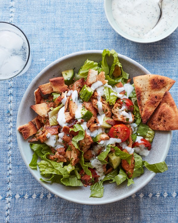 Chicken shawarma bowls