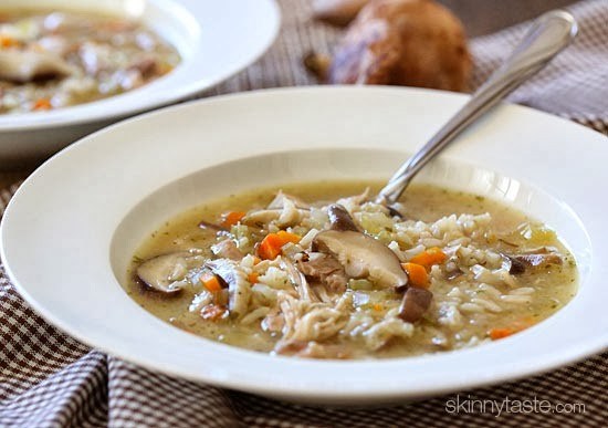 Chicken shiitake and wild rice soup